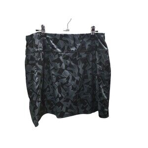8 Birdies Skort Women's Size Medium Gray Geometric Golf Shorts